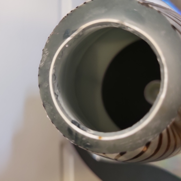 Quoizel Pulled Feather Art Glass Shade Signed Todd Phillips Salamander Art Glass - Picture 6 of 14